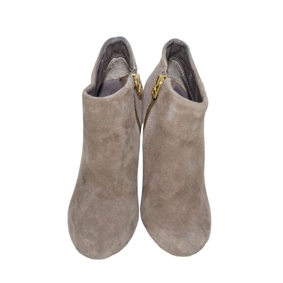 Steve Madden Penelope Tan Suede Heeled Ankle Booties, Size 5 - Picture 6 of 12